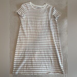 Striped Short Sleeve T-Shirt Dress